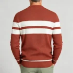 Modern Fit Striped Contrast Crew Neck Knit - Image 13