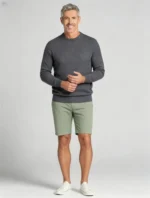 Modern Fit Striped Contrast Crew Neck Knit - Image 30