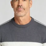 Modern Fit Striped Contrast Crew Neck Knit - Image 15