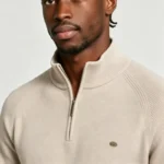 Modern Fit Half-Zip Mandarin Collar Sweater - Image 50