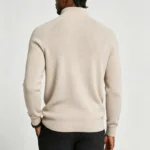 Modern Fit Half-Zip Mandarin Collar Sweater - Image 49