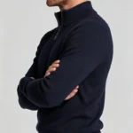 Modern Fit Half-Zip Mandarin Collar Sweater - Image 43