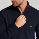 Modern Fit Half-Zip Mandarin Collar Sweater - Image 42