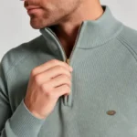Modern Fit Half-Zip Mandarin Collar Sweater - Image 35