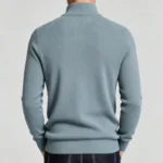 Modern Fit Half-Zip Mandarin Collar Sweater - Image 36