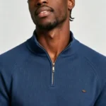 Modern Fit Half-Zip Mandarin Collar Sweater - Image 30