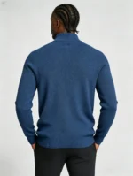 Modern Fit Half-Zip Mandarin Collar Sweater - Image 25