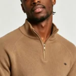 Modern Fit Half-Zip Mandarin Collar Sweater - Image 26