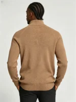 Modern Fit Half-Zip Mandarin Collar Sweater - Image 29