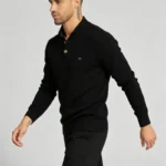 Modern Fit Half-Zip Mandarin Collar Sweater - Image 23