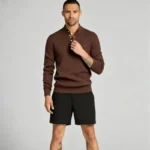 Modern Fit Half-Zip Mandarin Collar Sweater - Image 13
