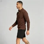 Modern Fit Half-Zip Mandarin Collar Sweater - Image 14