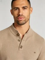 Modern Fit Half-Zip Mandarin Collar Sweater - Image 40