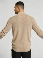 Modern Fit Half-Zip Mandarin Collar Sweater - Image 41