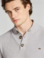 Modern Fit Half-Zip Mandarin Collar Sweater