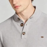 Modern Fit Half-Zip Mandarin Collar Sweater - Image 10
