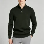 Modern Fit Half-Zip Mandarin Collar Sweater - Image 8