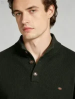 Modern Fit Half-Zip Mandarin Collar Sweater - Image 48