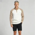 Modern Fit Half-Zip Mandarin Collar Sweater - Image 4