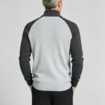 Modern Fit Half-Zip Mandarin Collar Sweater - Image 61