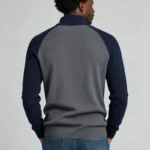 Modern Fit Half-Zip Mandarin Collar Sweater - Image 57