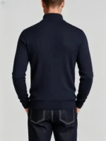 Modern Fit Half-Zip Mandarin Collar Sweater - Image 5