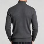 Modern Fit Half-Zip Mandarin Collar Sweater - Image 2