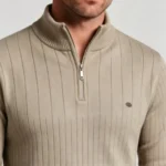 Modern Fit Half-Zip Mandarin Collar Sweater - Image 27