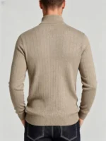 Modern Fit Half-Zip Mandarin Collar Sweater - Image 13