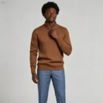 Modern Fit Half-Zip Mandarin Collar Sweater - Image 25