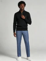 Modern Fit Half-Zip Mandarin Collar Sweater - Image 18