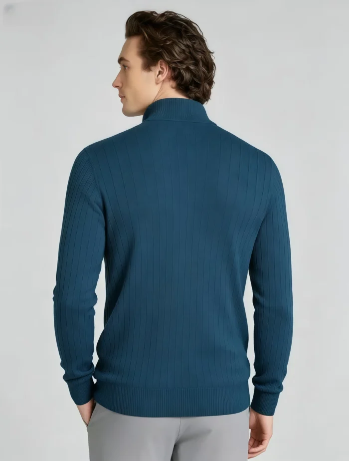 Modern Fit Half-Zip Mandarin Collar Sweater - Image 25