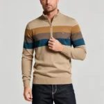 Modern Fit Half-Zip Mandarin Collar Sweater - Image 30