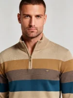 Modern Fit Half-Zip Mandarin Collar Sweater - Image 4