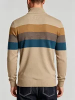 Modern Fit Half-Zip Mandarin Collar Sweater - Image 5
