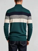 Modern Fit Half-Zip Mandarin Collar Sweater - Image 9