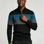 Modern Fit Half-Zip Mandarin Collar Sweater - Image 13