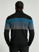 Modern Fit Half-Zip Mandarin Collar Sweater - Image 13