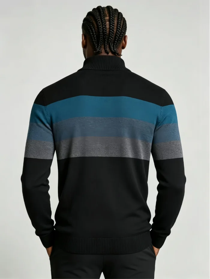 Modern Fit Half-Zip Mandarin Collar Sweater - Image 13