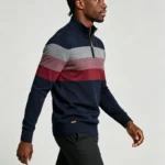 Modern Fit Half-Zip Mandarin Collar Sweater - Image 7