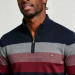 Modern Fit Half-Zip Mandarin Collar Sweater - Image 10