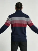 Modern Fit Half-Zip Mandarin Collar Sweater - Image 17