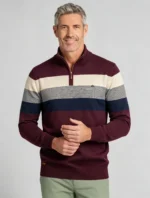 Modern Fit Half-Zip Mandarin Collar Sweater - Image 18