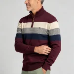 Modern Fit Half-Zip Mandarin Collar Sweater - Image 4