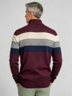 Modern Fit Half-Zip Mandarin Collar Sweater - Image 20