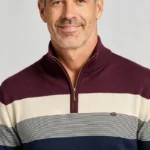Modern Fit Half-Zip Mandarin Collar Sweater - Image 2