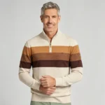 Modern Fit Half-Zip Mandarin Collar Sweater