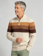 Modern Fit Half-Zip Mandarin Collar Sweater - Image 23