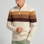 Modern Fit Half-Zip Mandarin Collar Sweater - Image 32