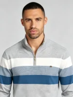 Modern Fit Half-Zip Mandarin Collar Sweater - Image 28